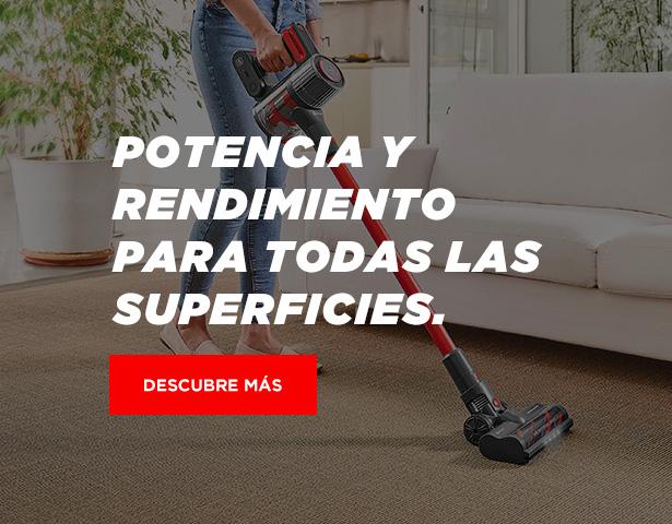 Potencia y rendimiento para todas las superficies