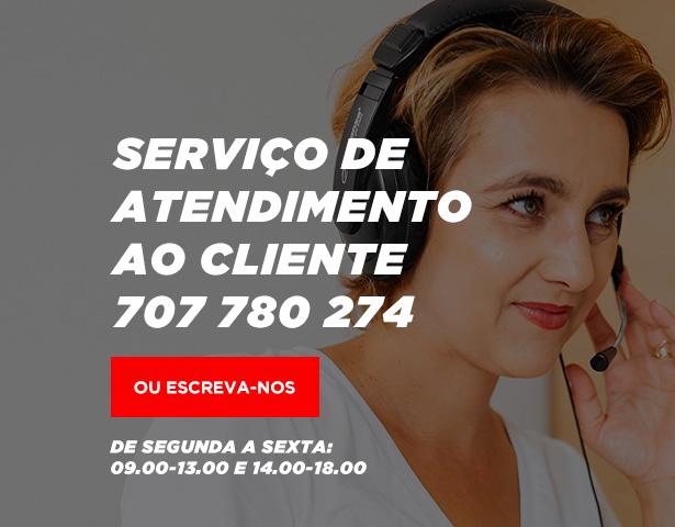 Ligue para o serviço de atendimento ao cliente: 707780274 ou escreva-nos